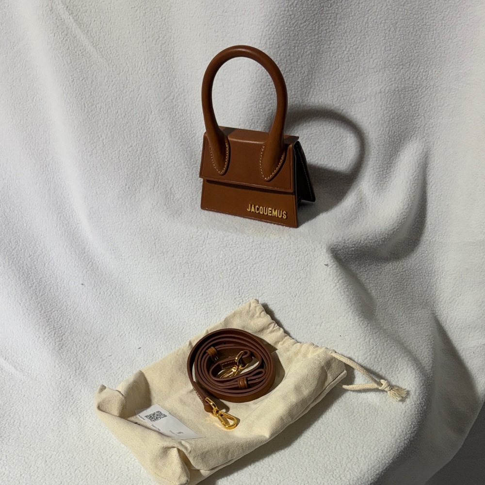 Jacquemus Tan Mini Bag with Strap